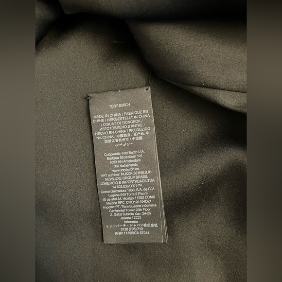 Tory Burch Rib Waist Long Sleeve Midi Dress in Ceramic Bouquet Size 8 - Picture 5 of 6